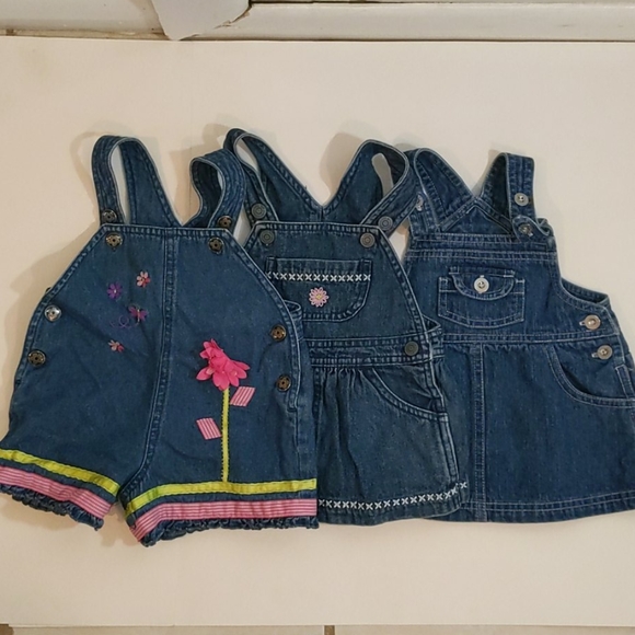 Bundle Denim Overalls dresses shorts - Picture 1 of 7